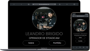 site desenvolvido para operador de steadicam Leandro Brigido